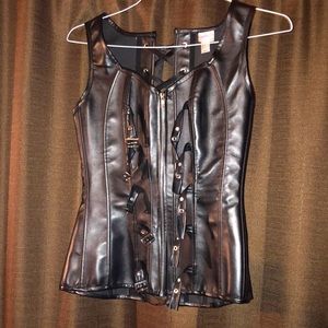 Bustier (faux leather)/Corset